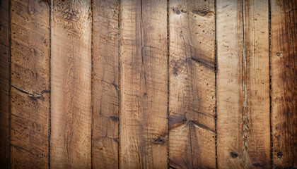 Wood background texture of smooth wooden boards scored and stained with age