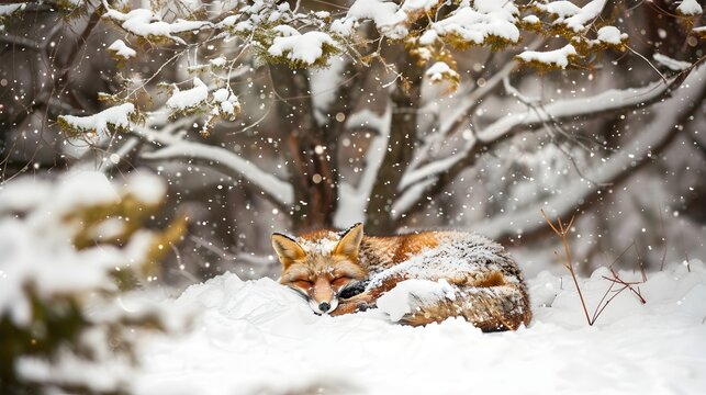 Fox In The Snow (Generative AI)