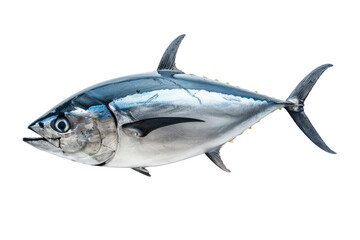 Bluefin tuna  isolated on transparent and white background.PNG image