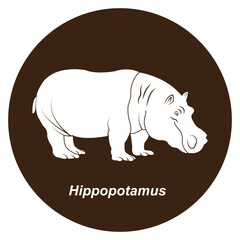 Hippopotamus icon