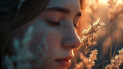 "Personal Growth & Self-Care: Ultra Realistic 8K Ethereal Close-Up - Adobe Stock"