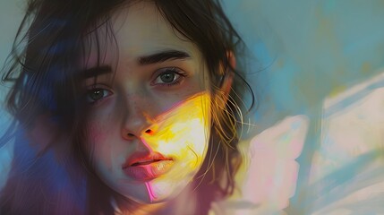 "Emotional Expression: Art Therapy in Ultra Realistic 8K Soft Focus Pastel - Adobe Stock"