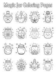 Magic Jar Adults Coloring Pages For Anxiety Relief