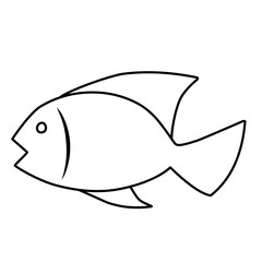 fish line icon
