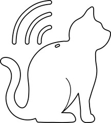 cat flat style illustration