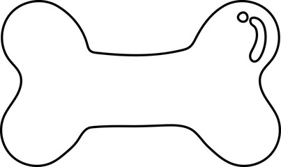 bone flat style illustration