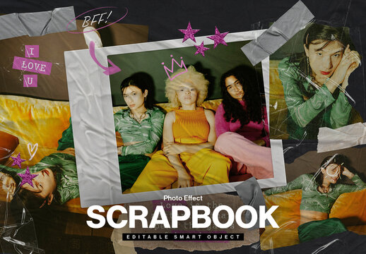 Scrapbook Photo Collage Layout