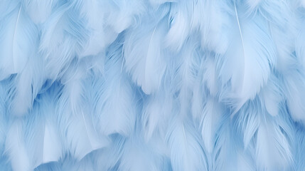 Background With Soft Pastel Feathers In Shades Of Blue,shades of blue, nature-inspired, dreamy, peaceful,