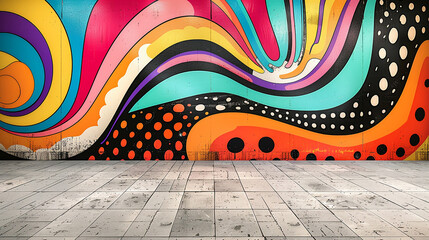 Pop art style backdrop bold graphics colorful background - obrazy, fototapety, plakaty