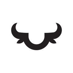 U bull logo design icon illustration.