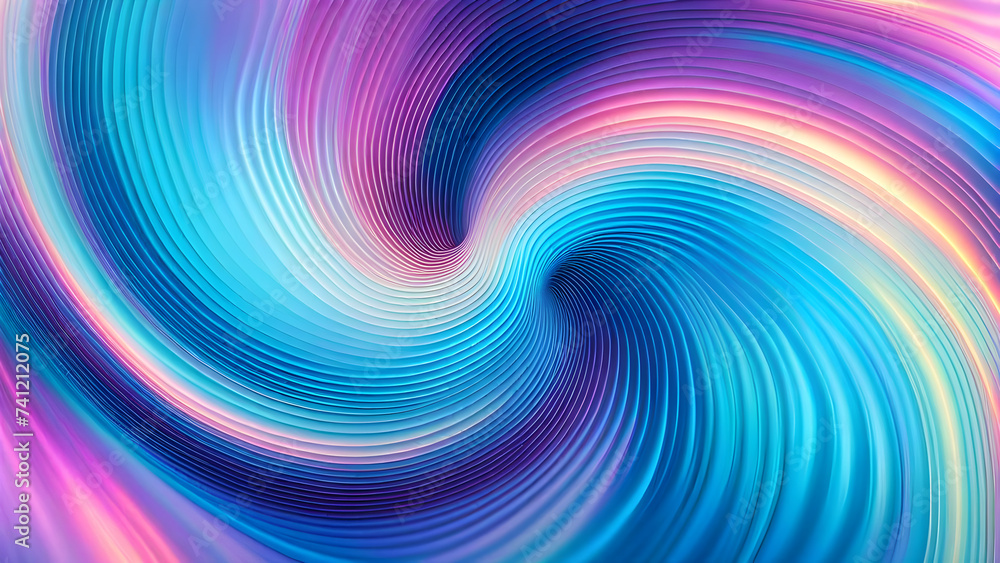 Aufkleber abstract-holographic-background-swirls-and-fluid-forms-intertwining-iridescent-spectrum-of-colors