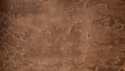 abstract brown chocolate metallic background texture concrete or plaster hand made wall