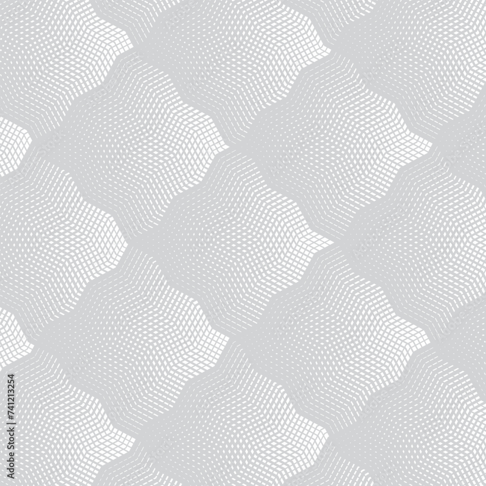 Poster abstract geometric line wave pattern vector illustration.
