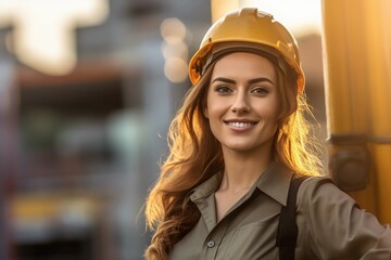 Empowered Woman In Engineering: A Portrait Of Confidence