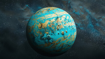 Obraz na płótnie Canvas planet uranus on outer space