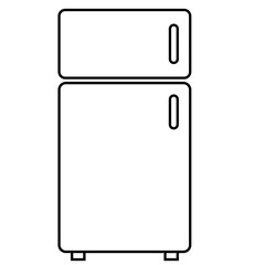 Empty paper sheet on fridge door