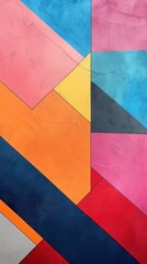 Abstract Geometric. Shapes and Colors. Modern Artistic Backdrop