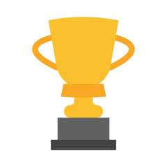 Trophy Vector Flat Icon Design