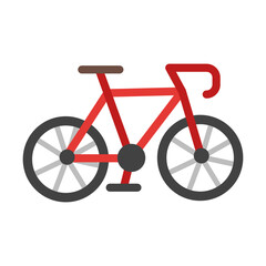 Fototapeta premium Cycling Vector Flat Icon Design