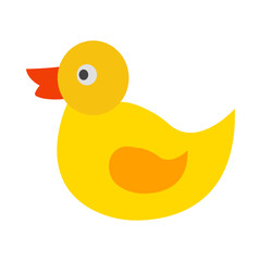 Toy Duck Vector Flat Icon Design