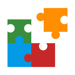 Puzzle Vector Flat Icon Design