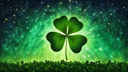 Vibrant Shamrock Celebration: Festive Greetings in Stunning Green Hues – Perfect for Customized Cards