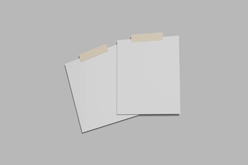 Polaroid Paper Mockup