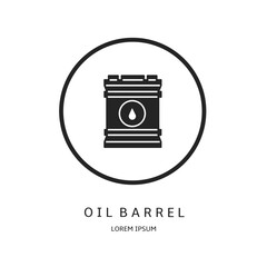 Logo vector design for business. Oil barrel logos.