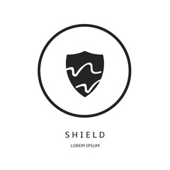 Logo vector design for business. Shield logos.