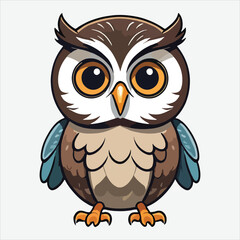 Fototapeta premium vector cute little owl