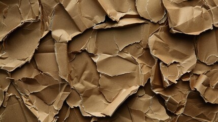 Brown cardboard texture background, a rustic canvas embodying natural charm and tactile warmth, Ai Generated. - obrazy, fototapety, plakaty