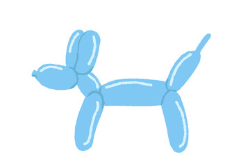 犬のバルーンアートイラスト
