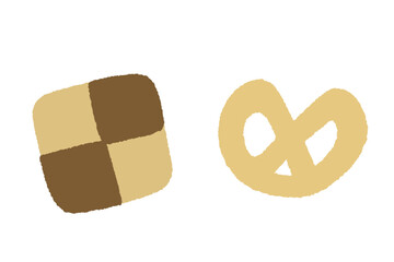 シンプルなクッキーのイラスト