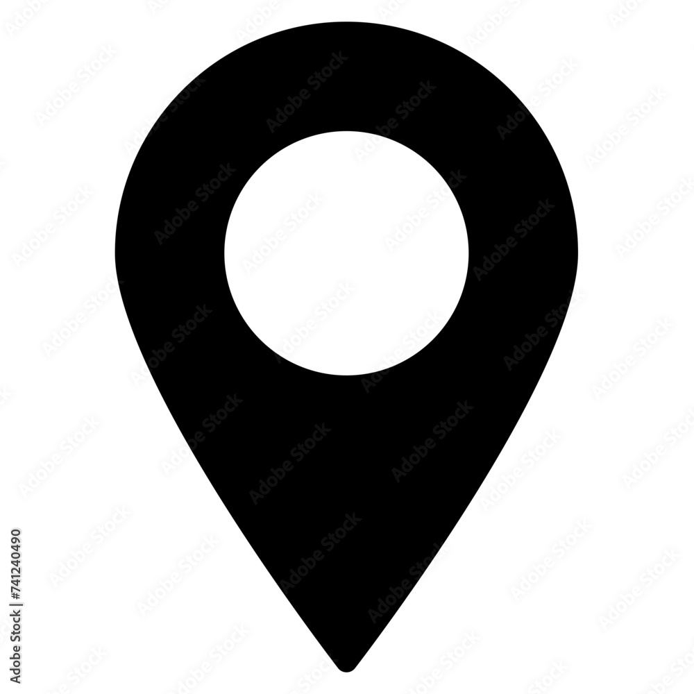 Fototapete location pin icon. map pin place marker. location icon. map marker pointer icon set. gps location sy