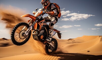 Riding the Sands of Adventure: A Thrilling Dirt Bike Exploration in the Desert