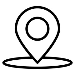 Location pin icon. Map pin place marker. Location icon. Map marker pointer icon set. GPS location symbol collection.