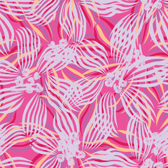 Colourful Abstract Floral Seamless Pattern Design