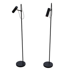 floor lamp isolated on transparent background, interior lighting, 3D illustration, cg render