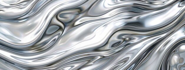 Obraz premium metallic silver and stainless steel pattern, seamless abstract background