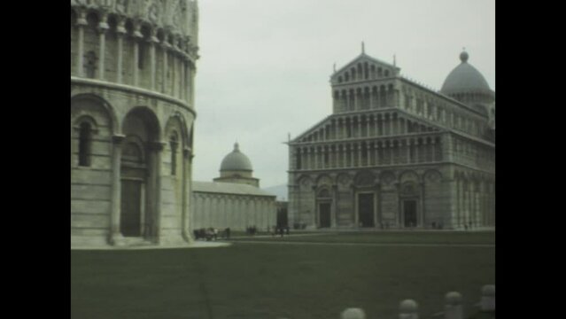 Italy 1975, 1970s Piazza dei Miracoli Pisa