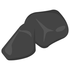 Stone therapy flat icon design 