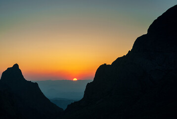 Sunset Overlook at Big Bend National Park, in southwest Texas