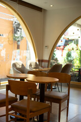 a cup of coffee every morning refreshes me.Rear view of coffee standing on rock against sky during sunset.