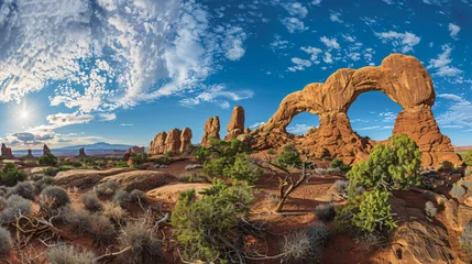 Cercles muraux Arizona Arches rock