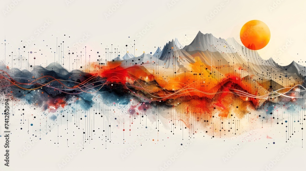 Poster empowering interpretation: mastering data with diagrams, graphs, and charts