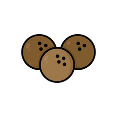 meatball icon vector design template simple and clean