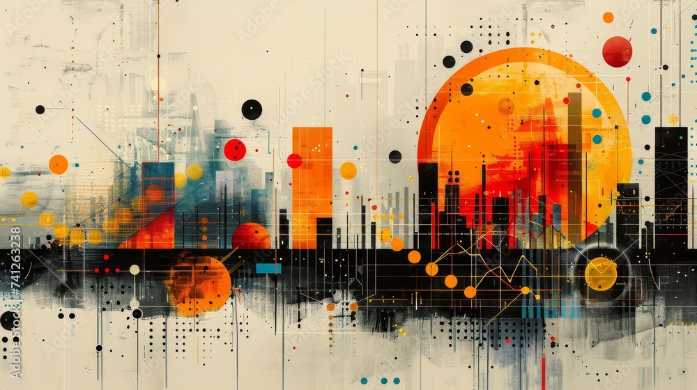 Poster enhancing data interpretation: exploring diagrams, graphs, and charts