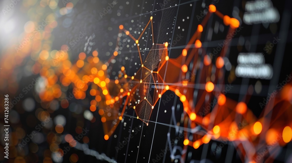 Poster explaining trend: diagramming data change over time