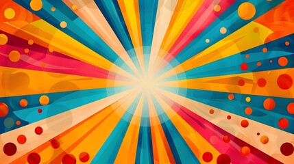 Vibrant Sunburst Pattern Background - Modern and Colorful Design