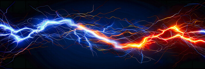 Futuristic Energy and Technology Concept, Abstract Background with Glowing Light Effects and Dynamic Motion